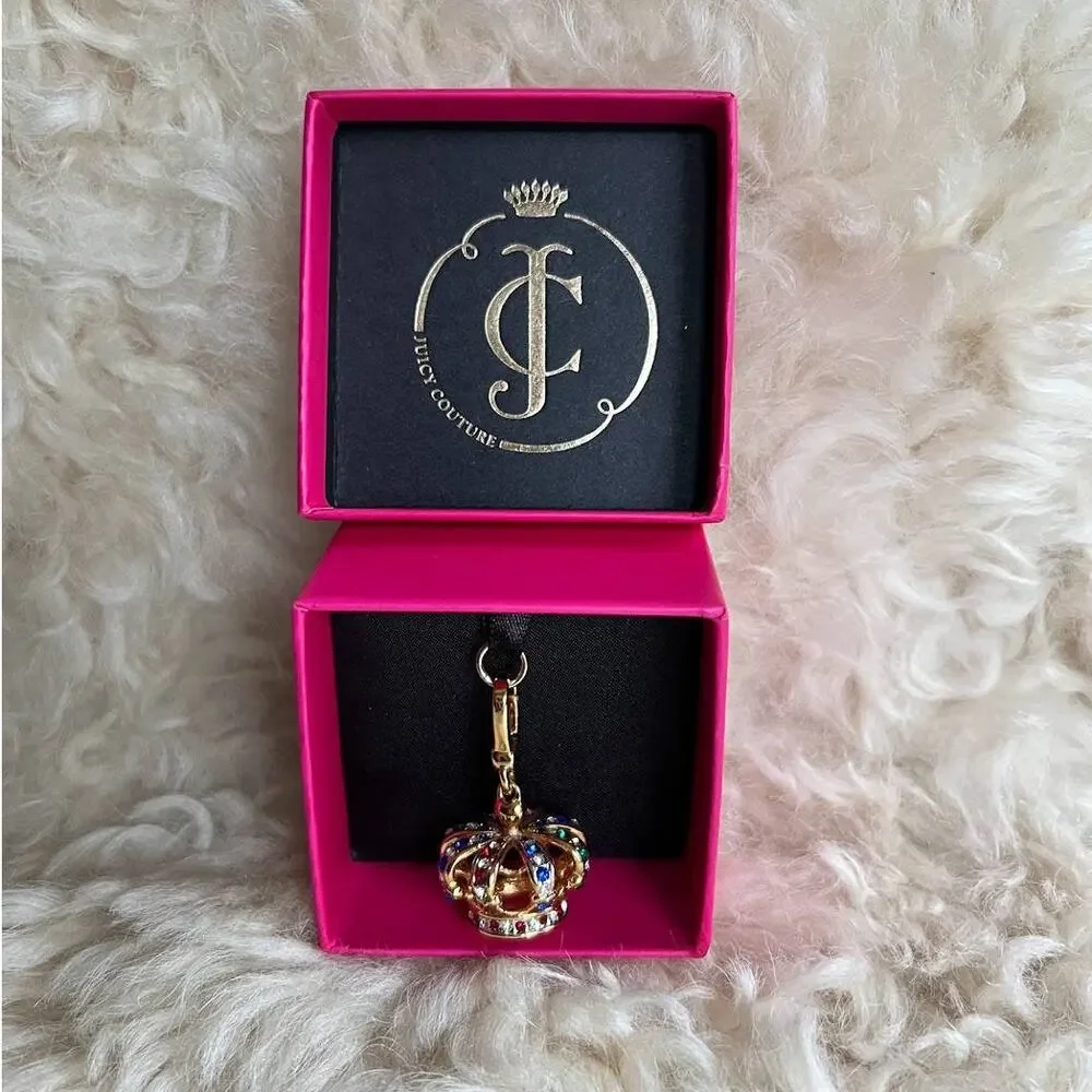 Retired Juicy Couture Multicolor King Crown Charm